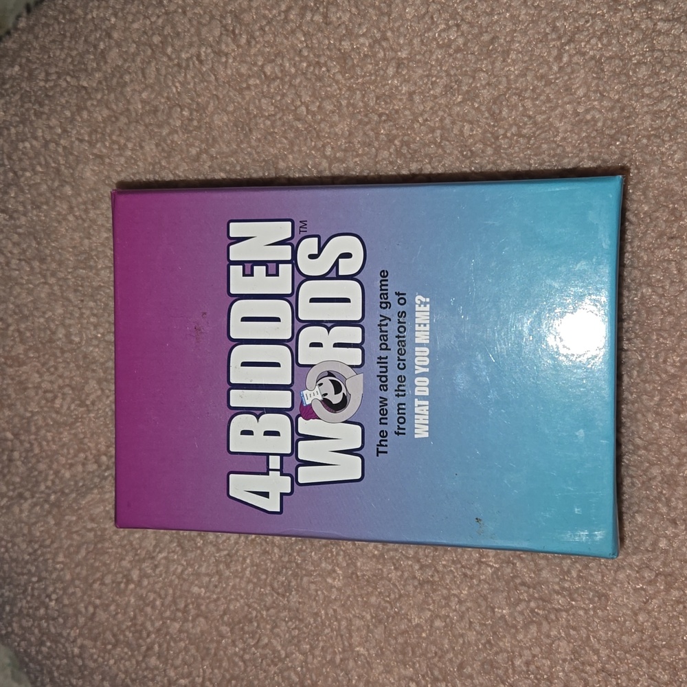 EUC 4Bidden Words Card Game